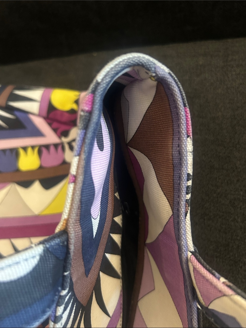 Emilio Pucci Geometric Tote in Purple & White Medium - Picture 16 of 16